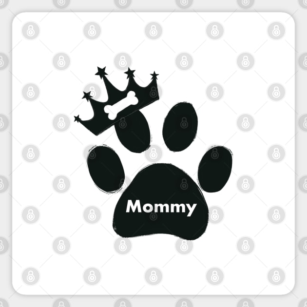 Mommy name made of hand drawn paw prints Sticker by GULSENGUNEL